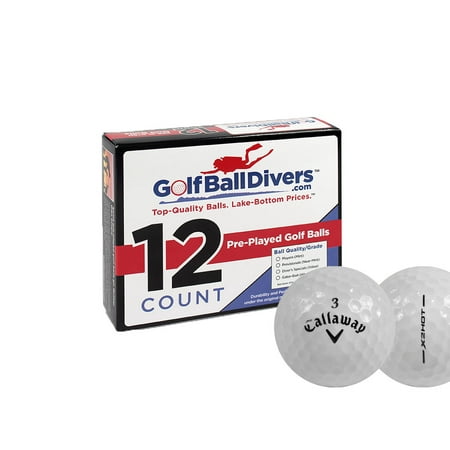 Callaway X2 Hot Golf Balls, Used, Near Mint Quality, 12 Pack