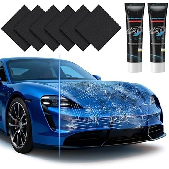 RAGUPEL Reusable Nano Magic Cleaning Cloth, Nano Sparkle Car Polish for Car Paint & Scratch Repair, Scratch Remover for Vehicles, Swirl & Water Spots Remover, Repair Scratch