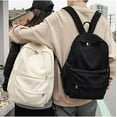 thumbnail image 2 of LHSHID Preppy Corduroy Backpack Large Aesthetic Backpack Fit 15.6 inch Laptop College Backpack Cute Book Bag Casual Daypack (White,One Size), 2 of 7
