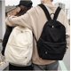 thumbnail image 2 of LHSHID Preppy Corduroy Backpack Large Aesthetic Backpack Fit 15.6 inch Laptop College Backpack Cute Book Bag Casual Daypack (White,One Size), 2 of 7