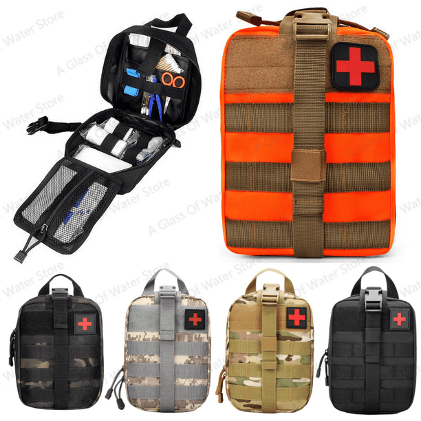 Tactical Bag Survival Pouch Outdoor Medical Box Large Size SOS Bag Tactical First Aid Bag Medical Kit Bag Molle EMT Emergency BCP Walmart