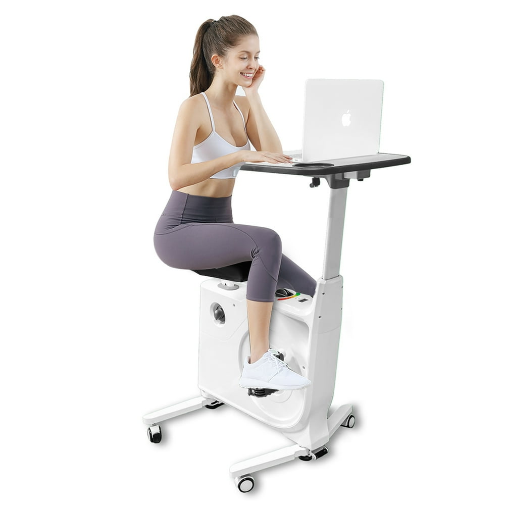 FRP 8 Level Resistance Exercise Bike Desk, Home and Office
