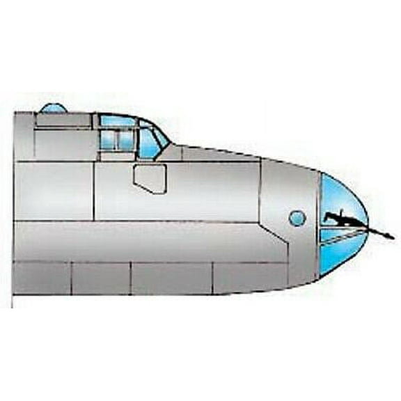 H.P. Halifax III Vacuform Canopy, Glazing for Airfix (1/72 model kit accessory)