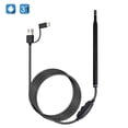 thumbnail image 1 of 3-in-1 Endoscope Camera Otoscope Ear Nose Mouth Inspection Borescope Camera with 6LEDs Adjustable for Android PC Notebook 2m, 1 of 5