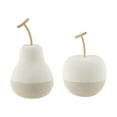 thumbnail image 2 of Danya B Vost Dipped Fruit Ceramic Sculpture Figure Set of 2 - Large - White/Cream, 2 of 4