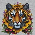 thumbnail image 3 of CafePress - Sunflower Tiger Long Sleeve T Shirt - Womens Baseball Tee, 3 of 4