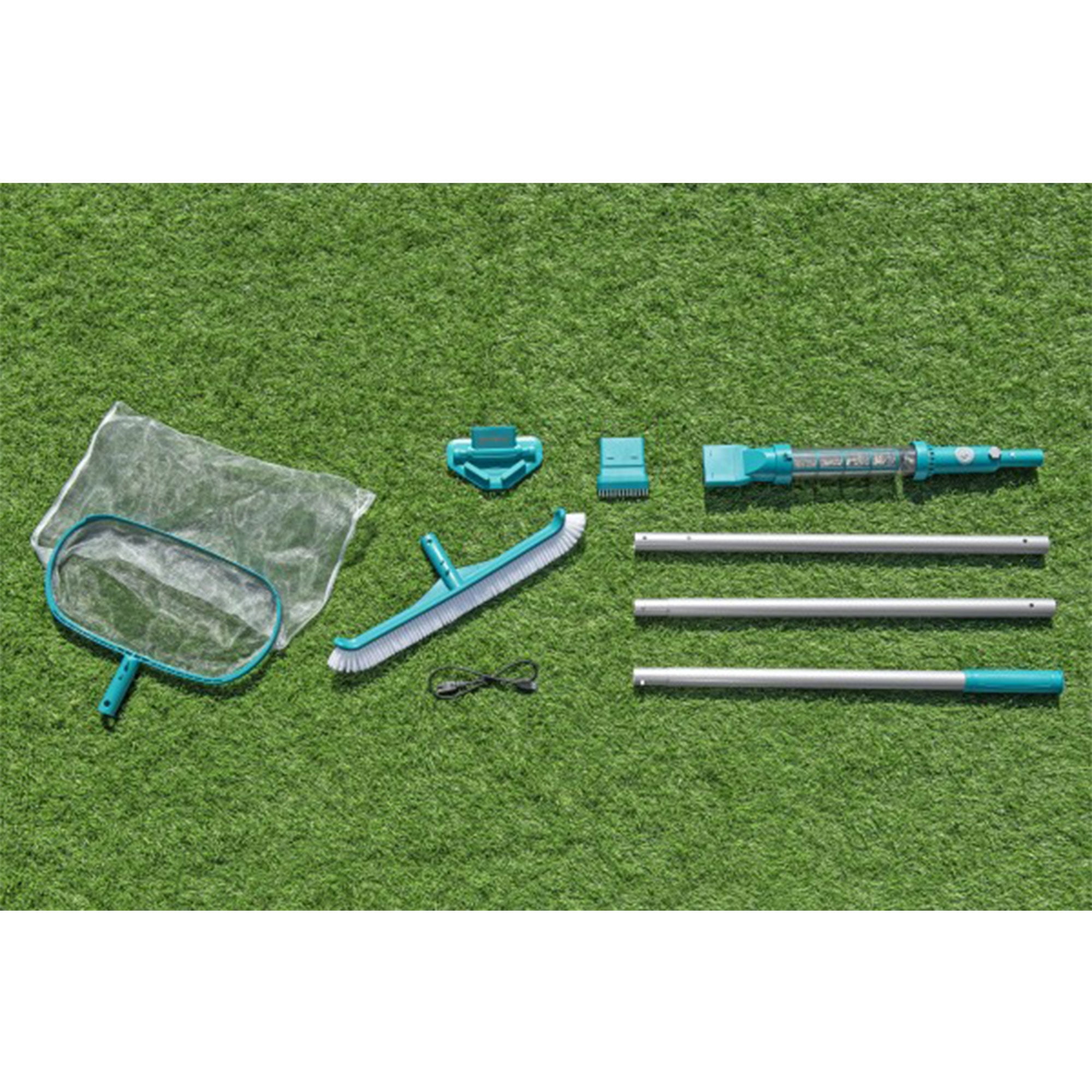 Bestway AquaSurge Pool Maintenance Accessory Kit with Vacuum and Skimmer