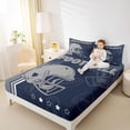 thumbnail image 4 of jejeloiu American Rugby Football Twin Sheet Sets,Boys Ball Games Bedding For Kids 3-Piece, 4 of 7