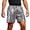 A-Silver2765, variant on XIAONU Sequin Grid Shorts for Men Elastic Waist Side Pockets Casual Shorts