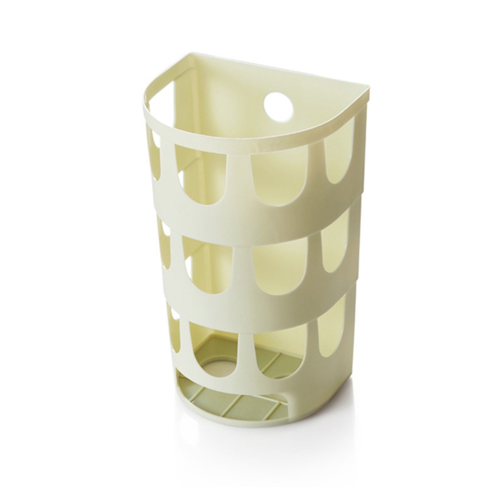 Rack Plastic Bag Container Tableware Organizer Garbage Bags Wall