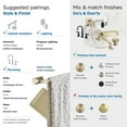 thumbnail image 4 of Amerock Highland Ridge Golden Champagne 24 inch (610mm) Towel Bar, 4 of 8