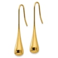 thumbnail image 3 of Stainless Steel Yellow Plated Shepherd Hook Earrings Drop Dangle, 3 of 8