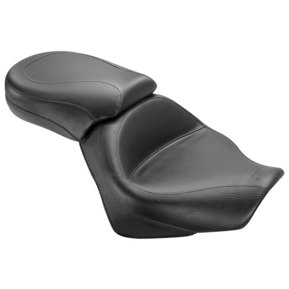 Mustang 2-Piece Wide Touring Black Vintage Seat (76161)