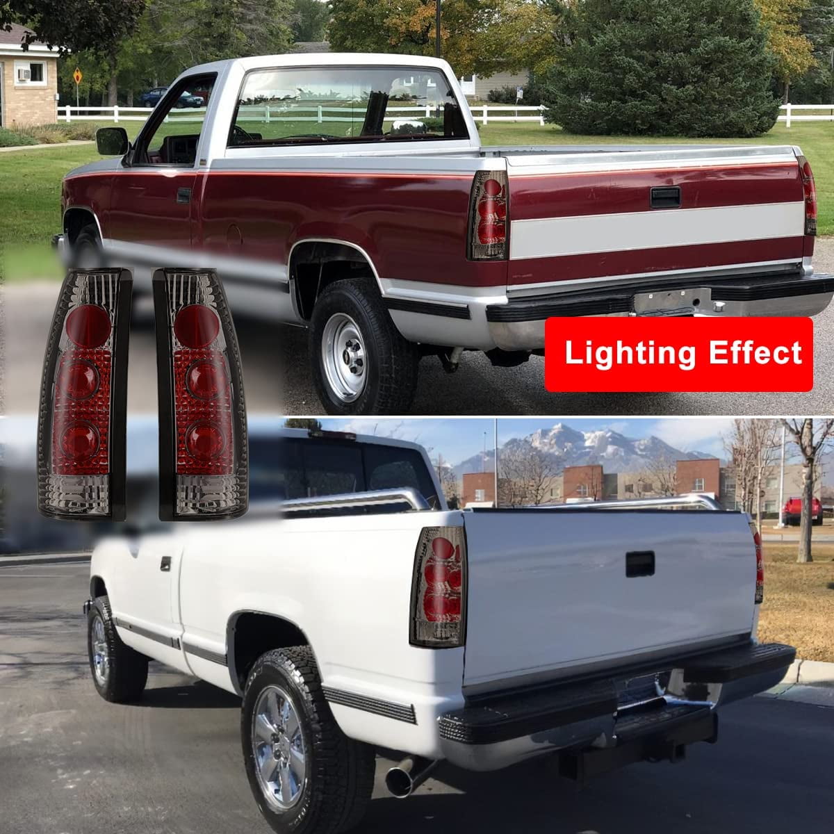 Tail Lights for 1988-1999 Chevy C/K 1500/ 2500/ 3500, 1992-1999