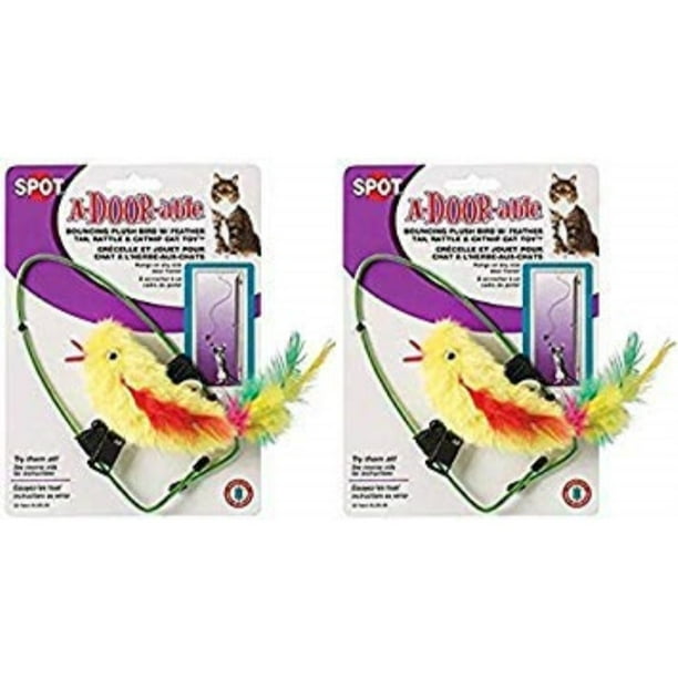 ethical adoorable plush bird cat toy with feathers (2 pack) Walmart