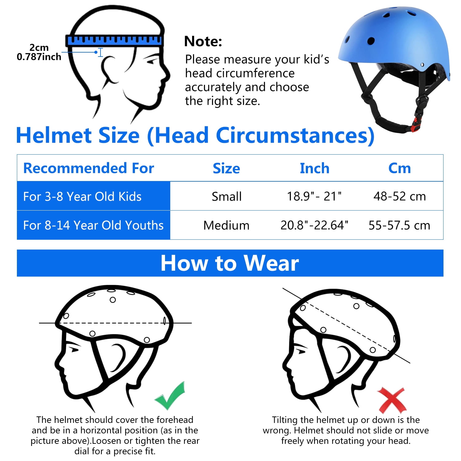 8 year old bike helmet size Toddlers Kids for Gift - Toddler Bicycle Helmets for 2 3 4 5 6 7 Girls Boys - Skate Board Scooter Helmet Ages 3-5 5-8 14 Years Old Bicycle Helmet Correct Size Bike