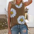 thumbnail image 2 of Women's Tank Tops Camisole with Built In Bras Crew Neck Sleeveless Padded Plus Size Undershirts, 2 of 2