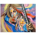 thumbnail image 2 of Design Art - Attrape-Rêves Portrait de Femme, 2 of 3