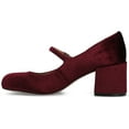 thumbnail image 2 of Journee Womens Okenna Low Heel Square Toe Pumps, Widths Available, 2 of 9