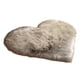 thumbnail image 4 of Alfombra de peluche con forma de corazón, regalo de cumpleaños, decoración del hogar, multifuncional Gris, 4 of 9