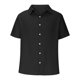 thumbnail image 5 of pstuiky camisetas de hombre, Camisa informal de verano para hombre, de color liso, de manga corta y con solapa y botones. camisetas de hombre xxxl, 5 of 6
