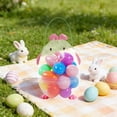 thumbnail image 6 of Easter Bunny Egg Bucket with 18 Fillable Plastic Eggs, Easter Egg Hunt Supplies, Candy Storage Container, Easter Decorations,, 6 of 6