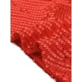thumbnail image 5 of DARING DIVA Women's Spaghetti Straps Criss Cross Crop Sequin Top for Party M Red, 5 of 6
