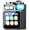 Zinc, variant on Mini Bluetooth Speaker, Smart Wireless Portable Speaker with Touchscreen, Loud HD Sound, LED Lights, BT5.4, All In One Small Audio for Home/Outdoor/Travel/Shower/Party/Beach/Camping/Hiking/Cycling