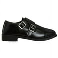 thumbnail image 2 of Josmo BoyS Dress Shoes  Hook and Loop Double Monk Strap Cap Toe Oxford Loafers (Little Kid Big Kid), Black, Size: 13, 2 of 7