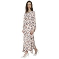 thumbnail image 2 of Moomaya Printed Sleep Loungewear For Women kimono sleeves Kaftan Resort Dress/ Maternity Wear, 2 of 7