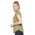 thumbnail image 2 of Expert Brand Women's Airstretch Lite Breeze Tee T-Shirt, Olive, XL, 2 of 6