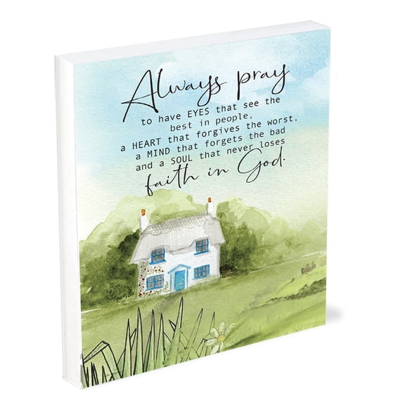 Shelfie Sitter-Always Pray (4 x 5)