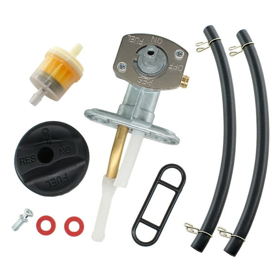 Fuel Valve Shut Off Petcock Kit for Arctic Cat 454 375 250 300 400 500 0470-445 W/ Fuel Line Filter