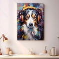 thumbnail image 4 of Collie Dog Headphone Art Print Canvas, Wall art Painting Decor, Dog Canvas Art Home Decor Artwork For Bedroom Living Room Bathroom Décor, 4 of 4