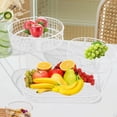 thumbnail image 4 of Cesta de frutas para encimera de cocina, multiusos, organizador de gran capacidad, 3 niveles de metal Blanco A, 4 of 7