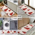 thumbnail image 6 of Red Christmas Tree Pattern Kitchen Rug Mat,Kitchen Runner Rugs Non Skid Washable,Decorative Kitchen Floor Mats for Kitchen,Sink,Laundry,17"x47.2", 6 of 7