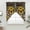 Yellow Beige Black, variant on Yellow Sunflowers Swag Valances for Windows, Kitchen Curtains 36 Inch Length 2 Panels Set, Western Star Farmhouse White Wooden Short Curtains for Small Windows Rod Pocket Cafe Curtains Drapes 28"x36"