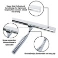 thumbnail image 3 of Squeegee de acero inoxidable con limpiaparabrisas reemplazable para limpieza de vidrio de ventana de espejo de baño, astilla Feliz Sencillez, 3 of 5