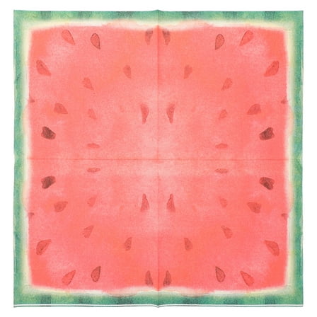 WHAMVOX Watermelon Themed Red Paper Napkins for Party with Creative Design 40pcs