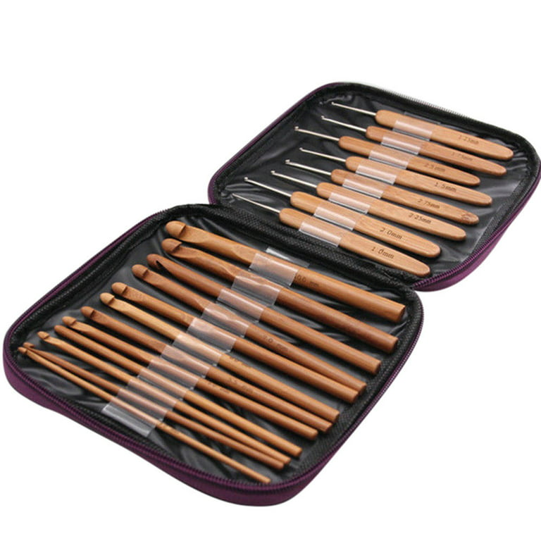 Needles Carbonize Bamboo Craft Knitting Hooks 20Pcs With Purple Case  Crochet Home Textiles Circular Knitting Needles Interchangeable Circular Knitting  Needles Size 8 Circular Knitting Needles Size 6 