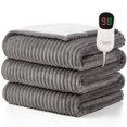 thumbnail image 1 of Homemate Heated Blanket Electric Throw - 50"x60" Heating Blanket Throw 1/2/4/6/8 Hours Auto-Off 10 Heat Levels Over-Heat Protection Soft Flannel Sher, 1 of 7