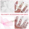 thumbnail image 4 of DECORNIJIA 1 Ensemble de Cadeaux de Fête de Thé pour Femmes Accessoire de Performance Blanc ABS, 4 of 5
