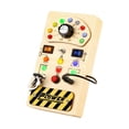 thumbnail image 3 of LED Busy Board Tablero Sensorial De Madera LED Portátil Para Niños En Edad Preescolar Sunnimix Material de tablero ocupado, 3 of 8