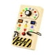 thumbnail image 3 of Material de tablero ocupado,Interruptor de luces para niños pequeños,tablero ocupado,juguete Montessori,Button Busy Board Kids Panel de control de madera,Juguete con interruptor de luces, 3 of 9