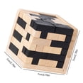 thumbnail image 4 of Rompecabezas de cubo 3D Wdftyju creativo de madera clásico 54 piezas, 4 of 8