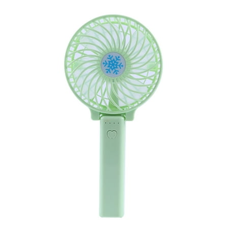 

Snowflake Folding Handheld Desktop Usb Rechargeable Fan Convenient Fan