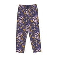 thumbnail image 4 of Xecao Snake And Floral Women's Straight Lounge Pajama Pants: The Epitome of Relaxed Sleepwear, 4 of 9