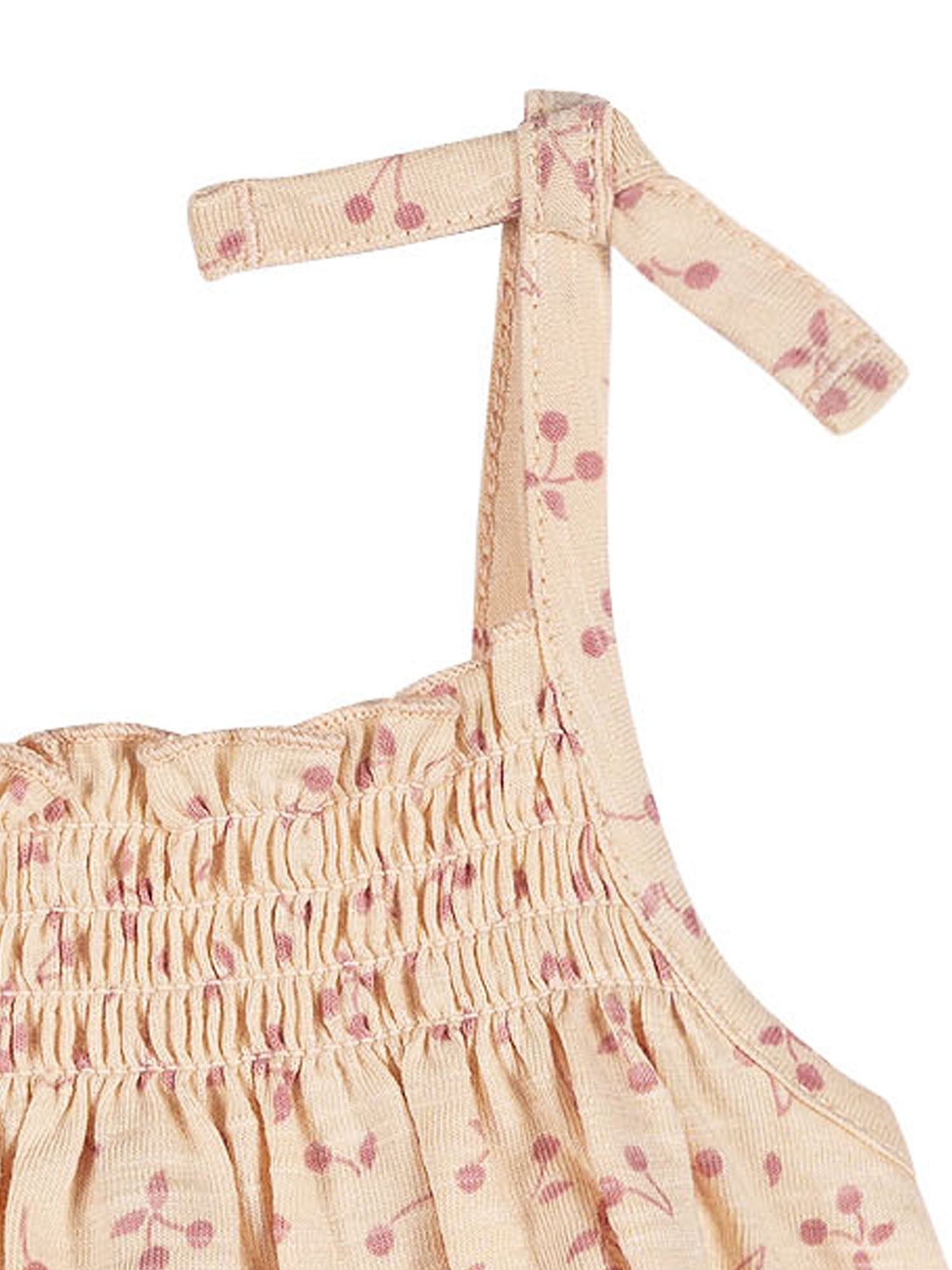 Modern Moments by Gerber Baby Girl Organic Smocked Sleeveless Top, Sizes 0/3 Months - 24 Months