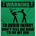 thumbnail image 2 of Warning To Avoid Injury Funny Cartoon Men's Big & Tall Graphic Hoodie Brisco Brands 2X, 2 of 4