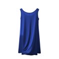thumbnail image 4 of HomeGardon Nightgowns for Women,Women's Sleepwear,Women's Casual and Fashionable Solid Color Round Neck Short Sleeved Sleepwear Dress with Chest Pad,M-XXL, 4 of 5